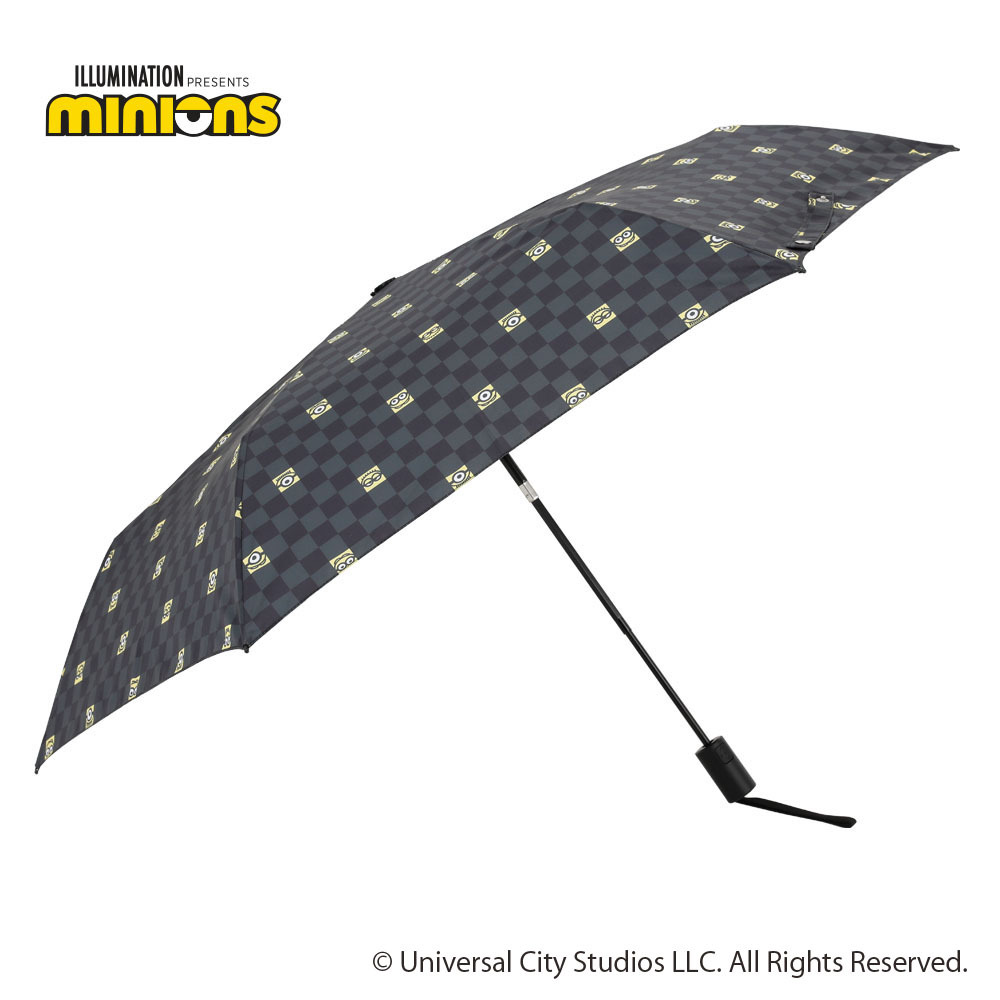 ★お買い物マラソン★MINION ミニオン グッズ キャラクター カジュアルアンブレラ折りたたみ 雨傘 55cm(ミニオンズグッズ ボブ 折りたたみ傘 折り畳み傘 高校生 中学生 通学 女性 置き傘 レディース ギフト プレゼント 通勤 通学)